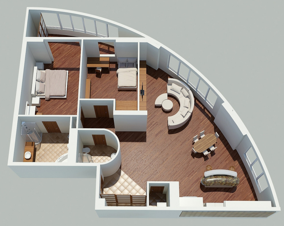 Полукруглая квартира