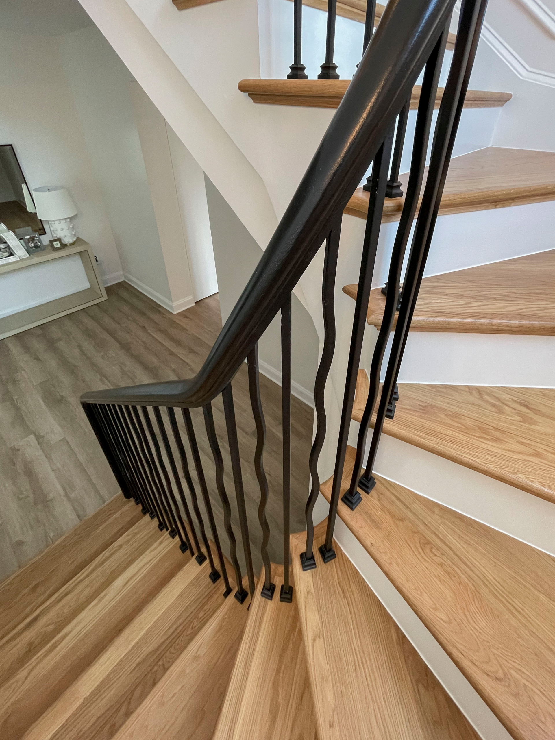 106_Modern Balustrade System Meets Traditional Winding Stairs, Aldie VA  20105