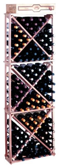 Traditional Series 132-Bottle Open Diamond Cubes Wine Rack Multicolor - TR-UN-OD