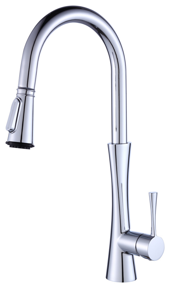 Modern Kitchen Single-hole Faucet LB7605, Chrome