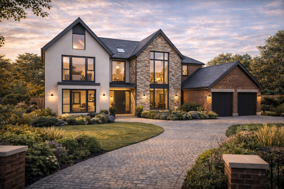 Modern New Build Development - Contemporary - House Exterior ...