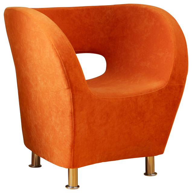 Salazar Modern Design Accent Chair Contemporary Armchairs And Salazar Modern Design Accent Chair Orange