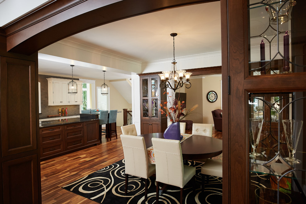 Transitional dining room in Grand Rapids.