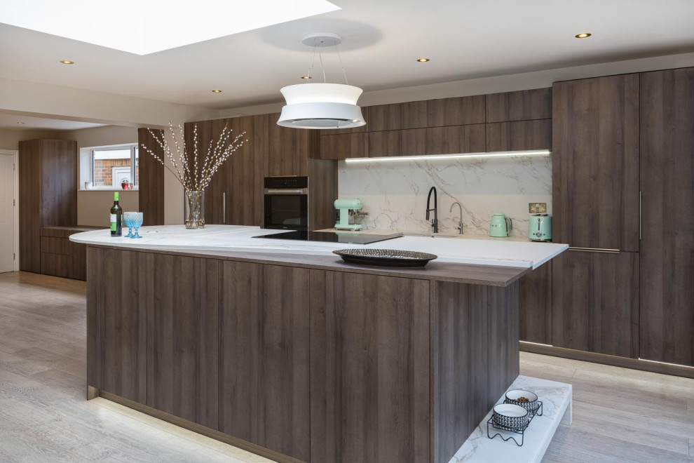 Contemporary kitchen in Kent.