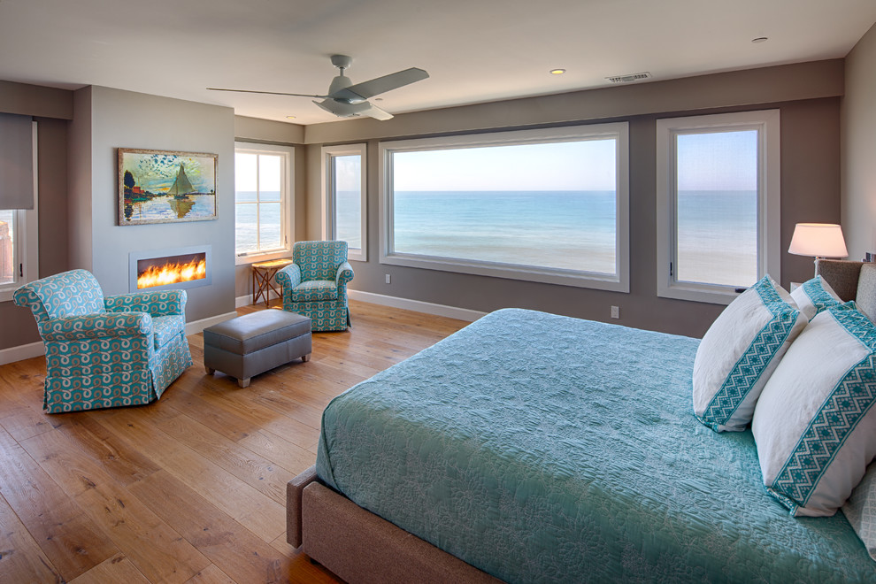 Beach style bedroom in San Diego.