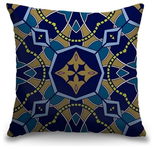 Moroccan Tile Pillow Contemporary Decorative Pillows By