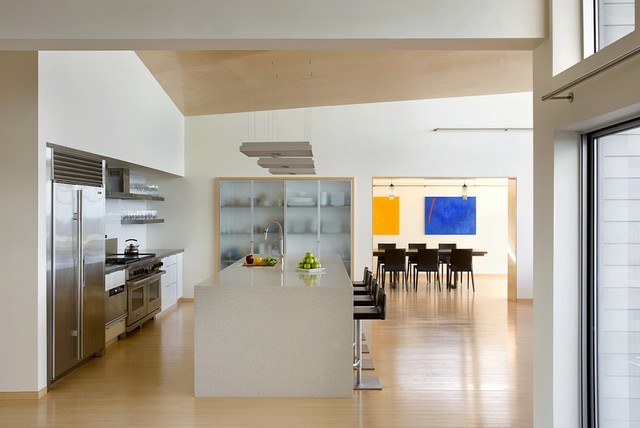 Modern Beach Home Kitchen minimalistisch-kueche