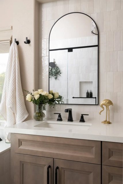 Rectangular undermount sinks maritim-badezimmer