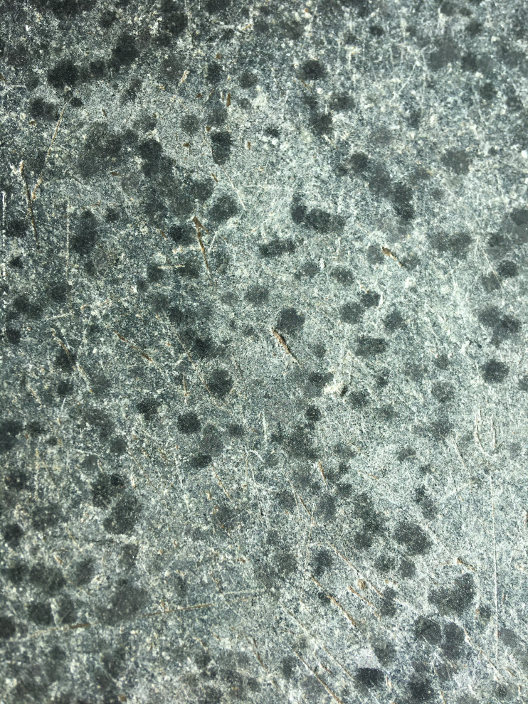 Soapstone Counters Collecting Dirt in Scratches and Pitting