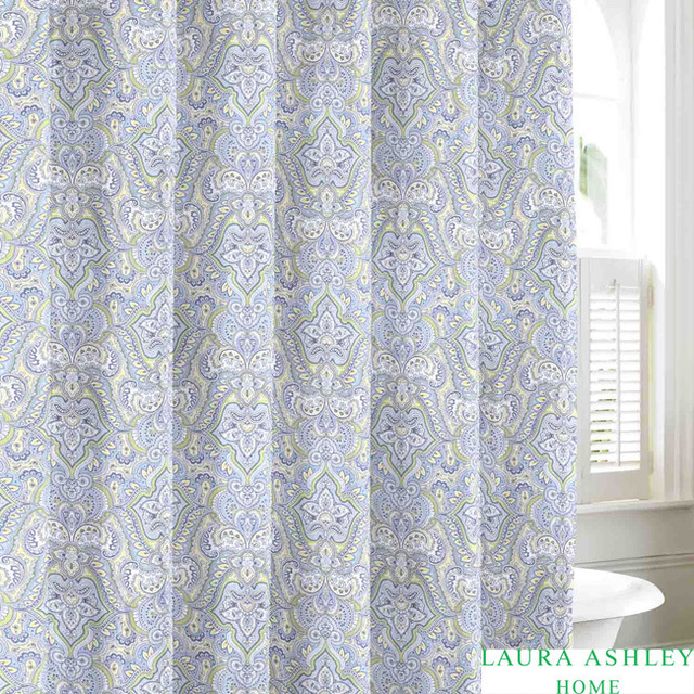 Laura Ashley Maiden Lane Cotton Shower Curtain