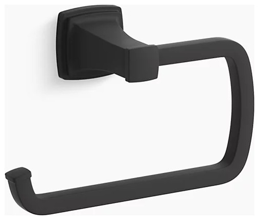 Kohler 27412-SN Riff Towel Ring, Vibrant Polished Nickel