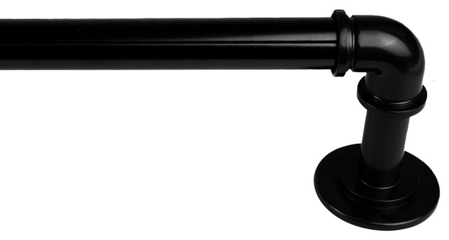 1/" Industrial Pipe Design Blackout Adjustable Curtain Rod choose from 4 sizes