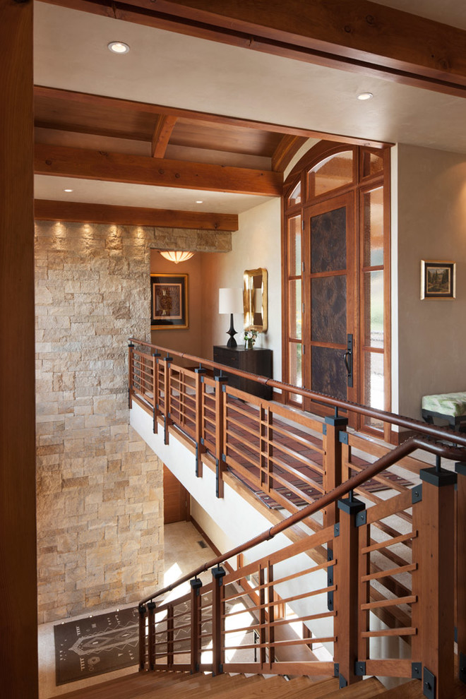 This is an example of a transitional staircase in Philadelphia.