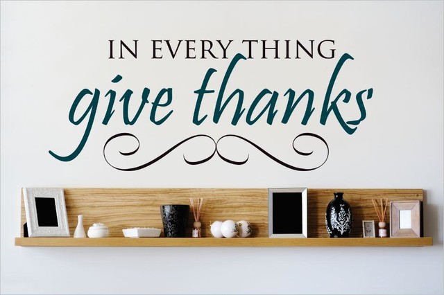 everything give thanks kitchen wall decal stickers quotes