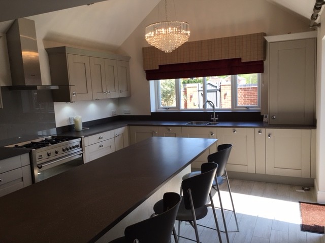 Inspiration for a contemporary kitchen in Kent.