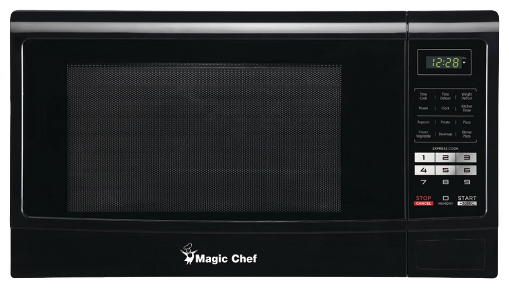 Magic Chef 1 6 Cubic Ft Countertop Microwave Black Contemporary