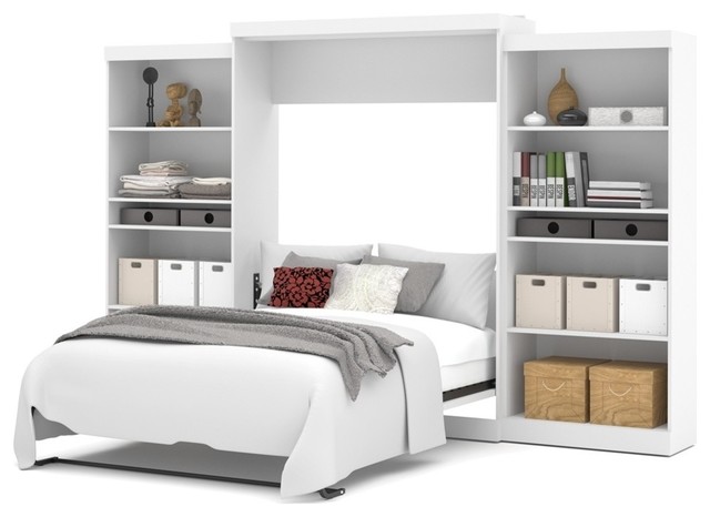 Bestar Pur By Bestar 136 Queen Wall Bed Kit, White