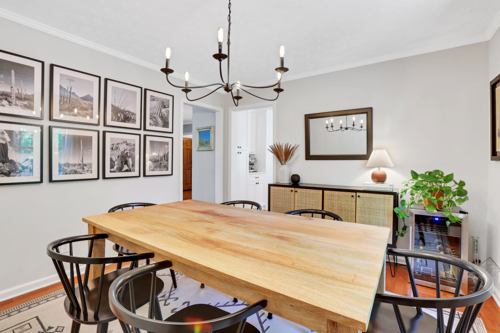 Example of a transitional dining room design in Atlanta