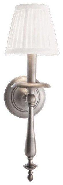 Quincy 1 Light Wall Sconce, Antique Nickel Finish