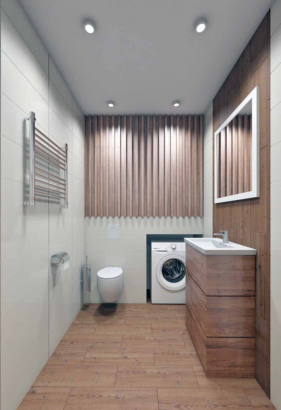 Дизайн интерьера таунхауса в современном эко стиле