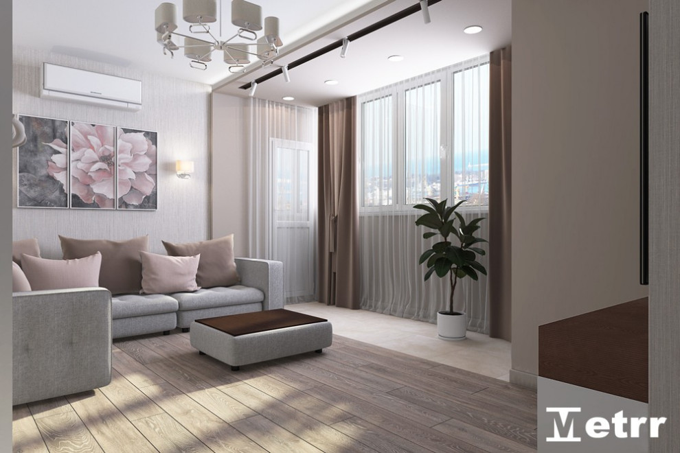 Дизайн - проект двухкомнатной квартиры S=61m2 ЖК Олимпия Парк