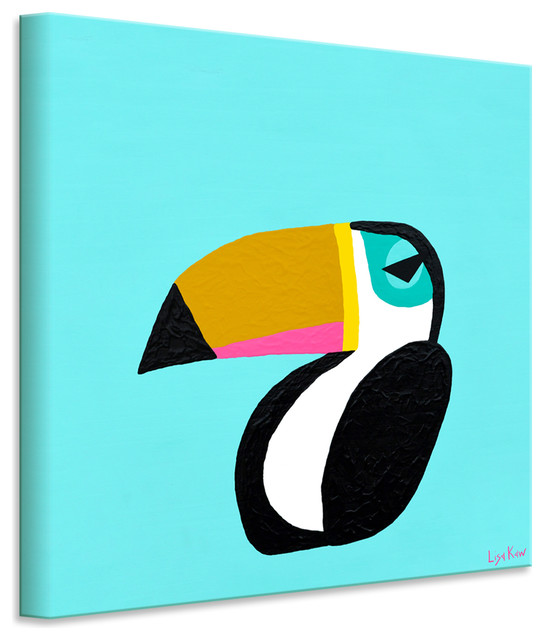 Tom Wrapped Canvas Tropical Bird Wall Art