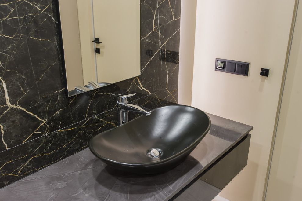 Квартира в современном стиле с зелёной спальней