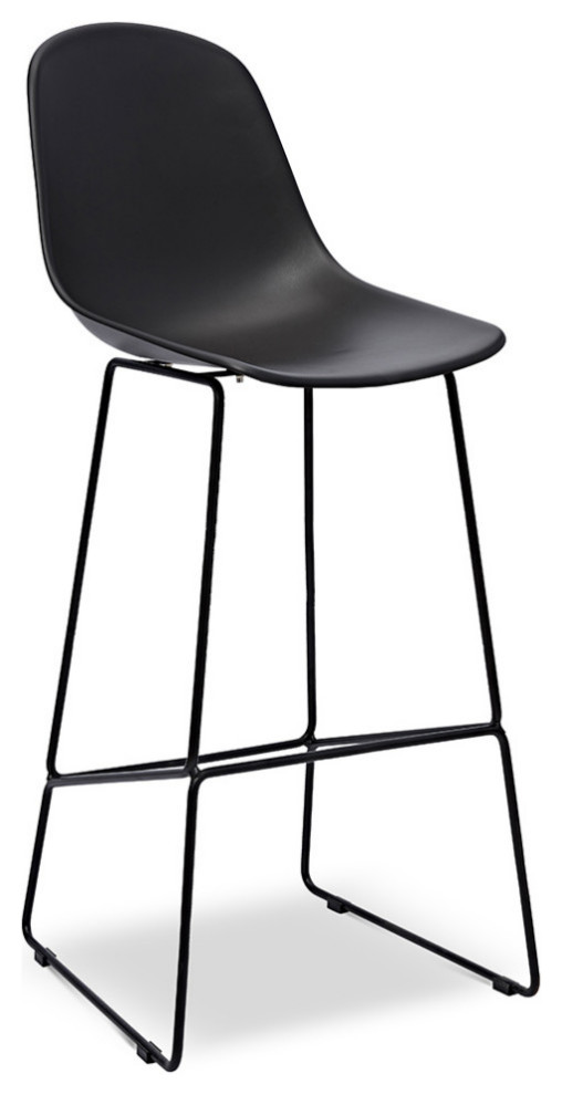 Andres Bar Stool Black (set of 2) Modern Bar Stools And Counter