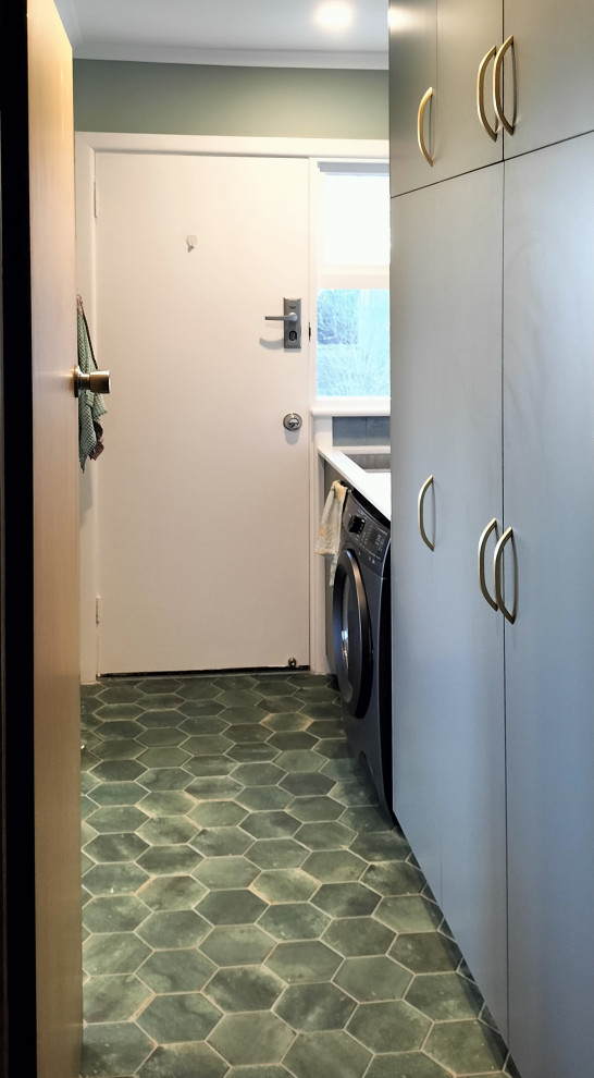Contemporary laundry room in Hobart.