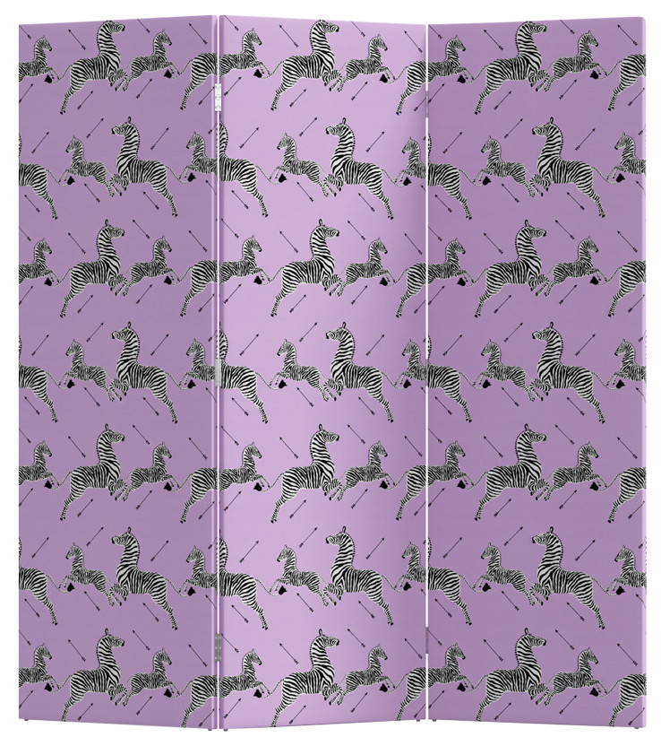 Red from Scalamandre by Cloth & Company Harmony Screen, Zebras, One