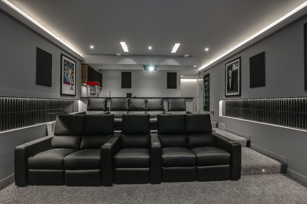 Luxury Custom Home - Modern - Home Theater - Other - by North Ridge