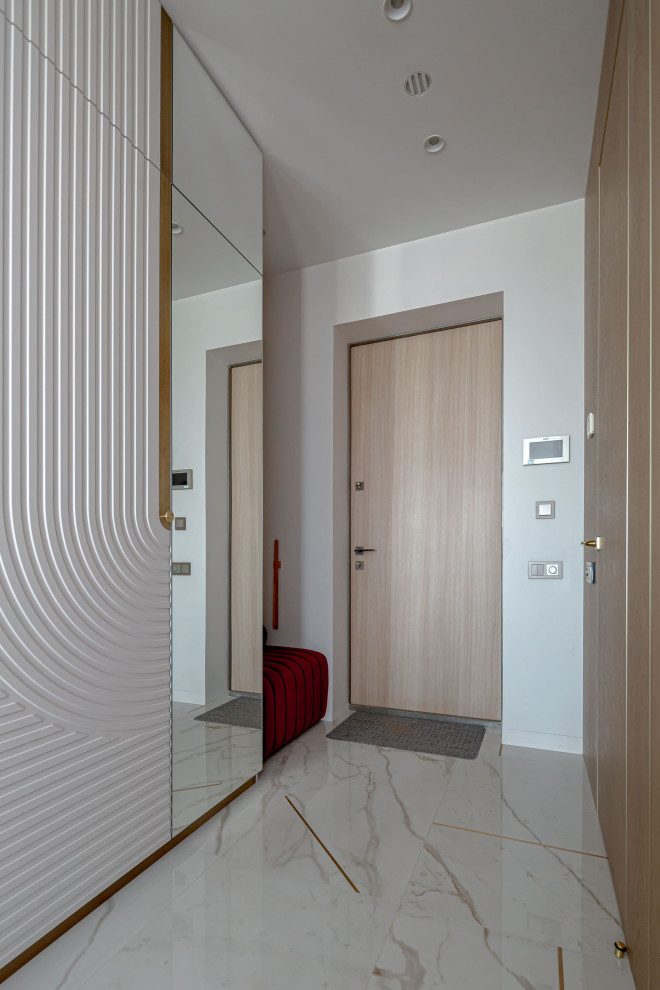 Реализованный дизайн проект четырехкомнатной квартиры 112 кв. м.