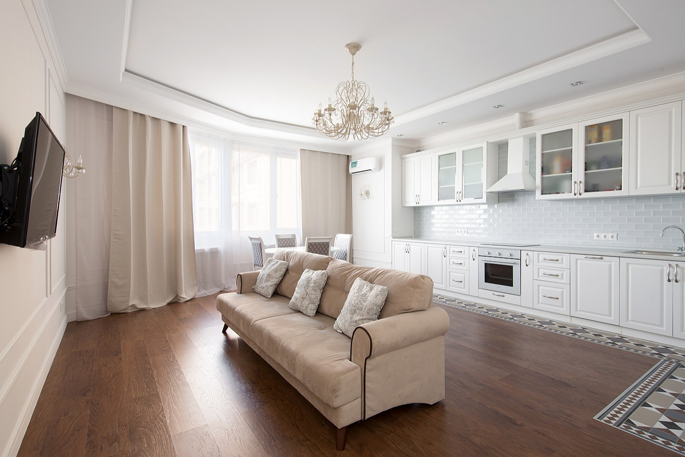 Изысканный интерьер в прохладной цветовой гамме