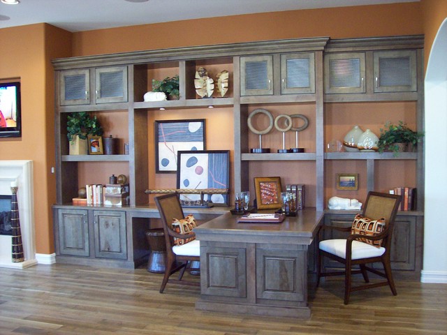 Model Home Built-In Desk - Contemporary - Home Office - Other - by