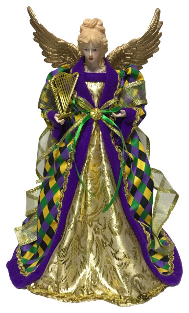 mardi gras umbrella tree topper