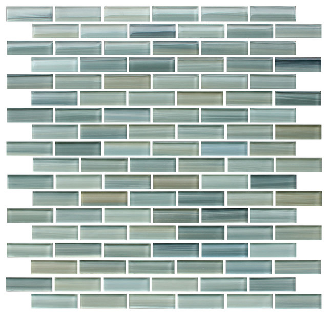 Reflections Hand Painted Glass Mosaic Subway Tile Contemporary Reflections Hand Painted Glass Mosaic Subway Tile Contemporary By Rocky Point