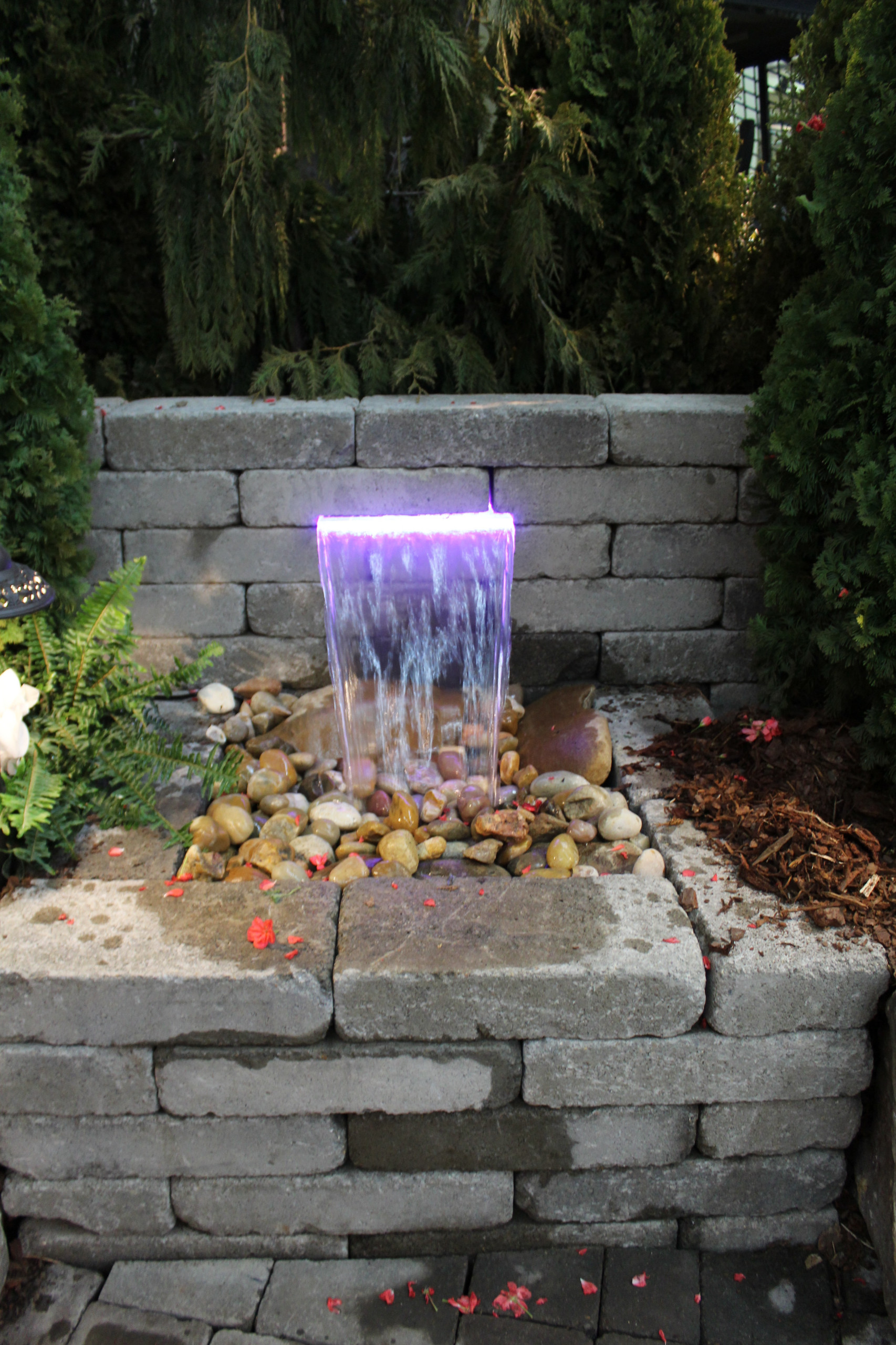 Waterfall Installation in Brentwood Tennessee