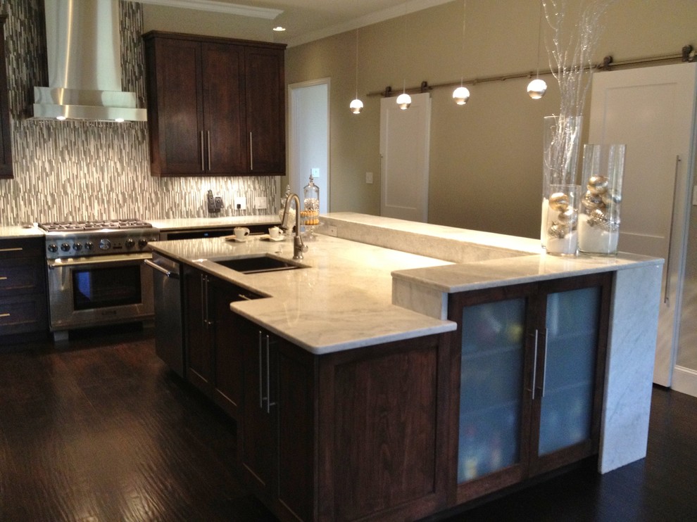 Kitchen - transitional kitchen idea in Dallas