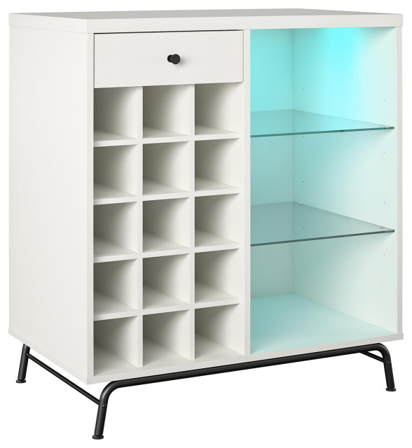 Bayberry Bar White Contemporary Wine And Bar by