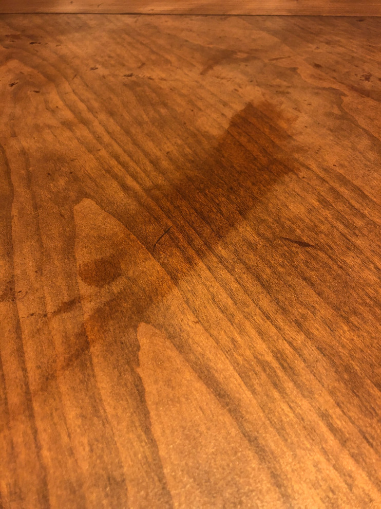 Newly refinished table staining easily | Houzz Forum