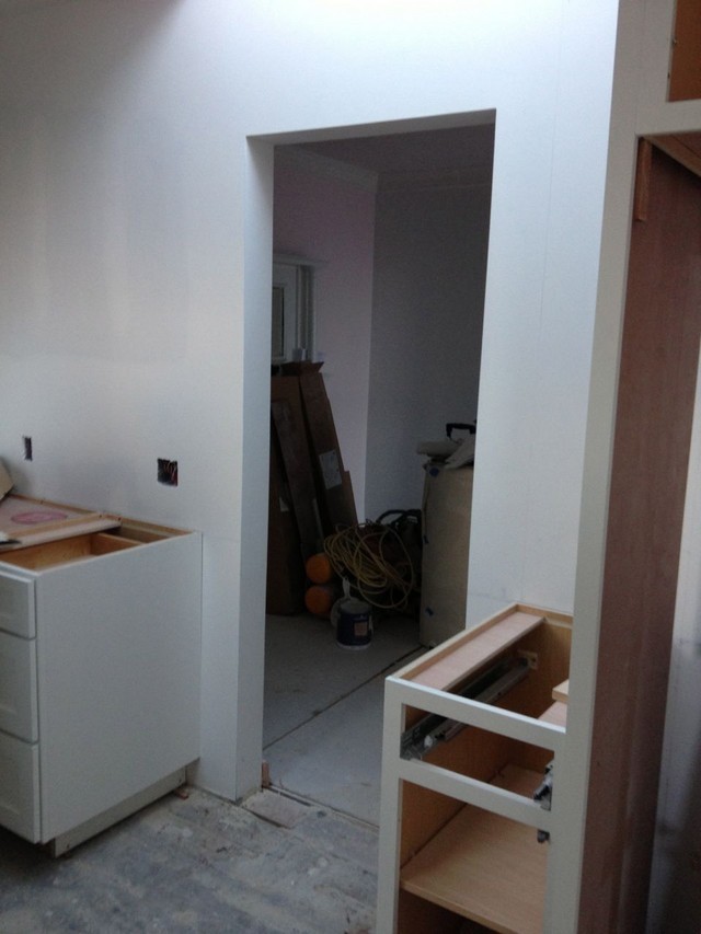 GC put drywall opening instead of doorway