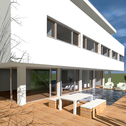 Moderne Terrasse in Köln