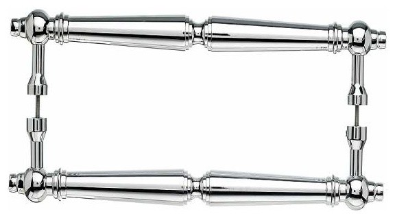Top Knobs: Asbury Back To Back Door Pull - Polished Chrome