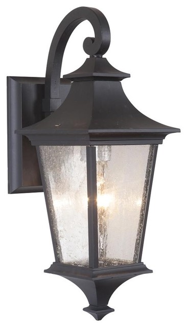 Craftmade Outdoor Argent II Small Wall Mount, Midnight - Transitional ...