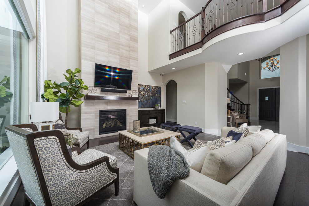 This is an example of a living room in Houston.