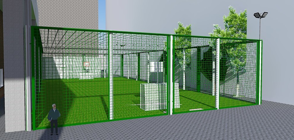 Проект спортивной футбольной площадки "Сириус" г. Томск