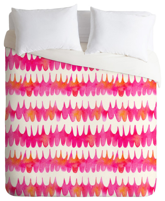 Deny Designs Betsy Olmsted Owl Feather Duvet Cover Contemporary