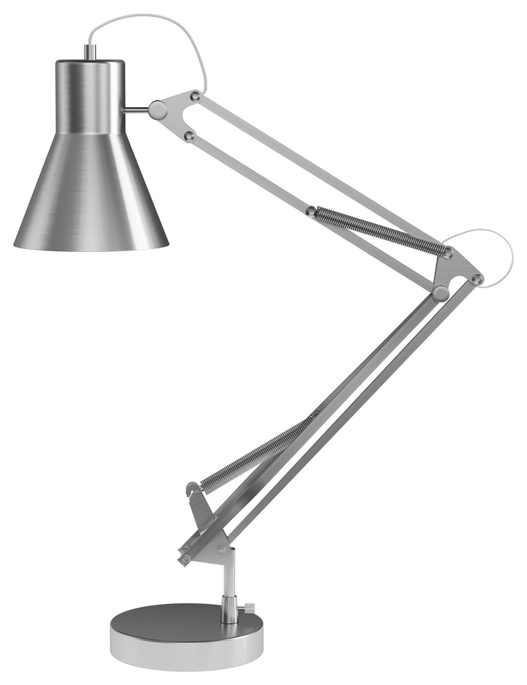Architect Desk Lamp Brushed Steel LED Task Light By Lavish Home