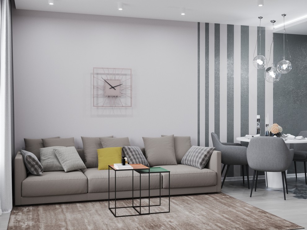 Интерьер таунхауса "50 оттенков серого"