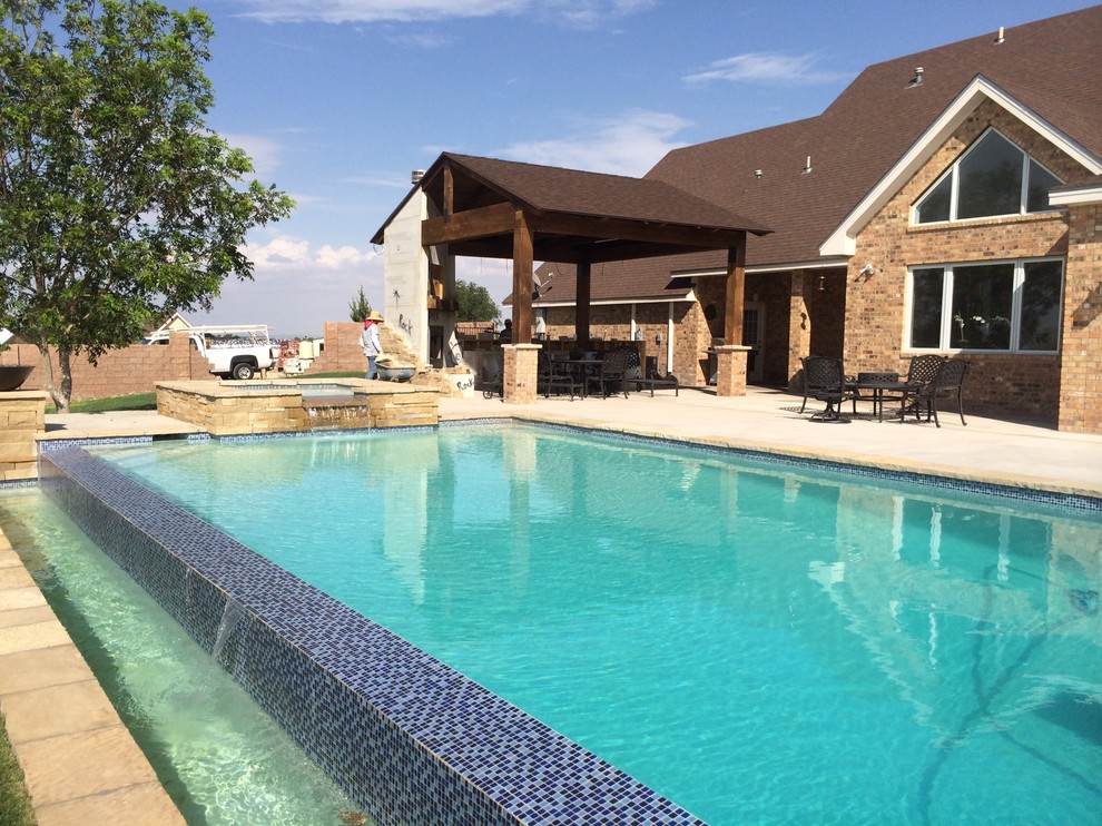 Mountain style pool photo in Austin